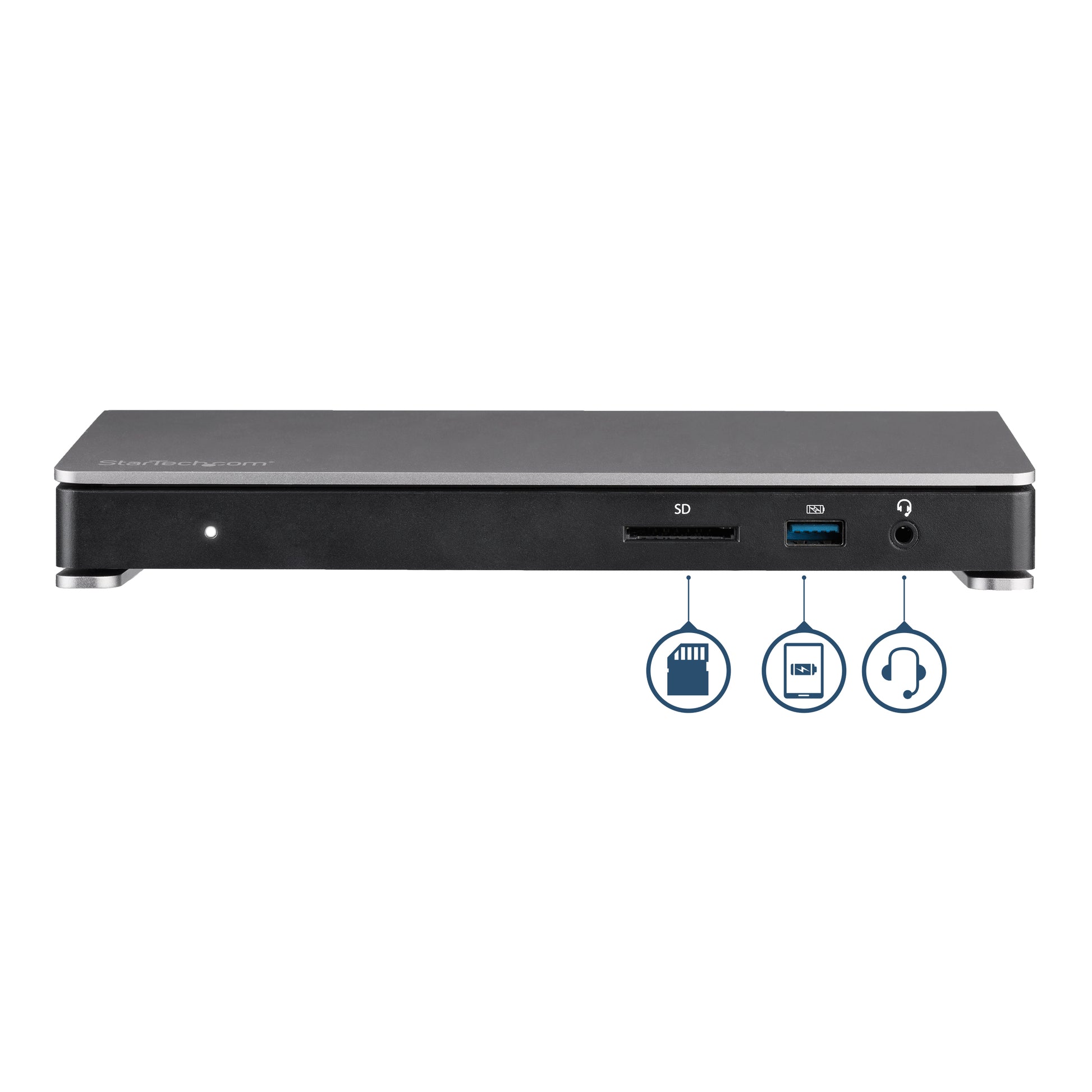 StarTech.com Dockingstation – Thunderbolt 3, 1× DP, 5× USB-A, 85 W PD, GbE, SD/microSD, 3,5 mm Audio