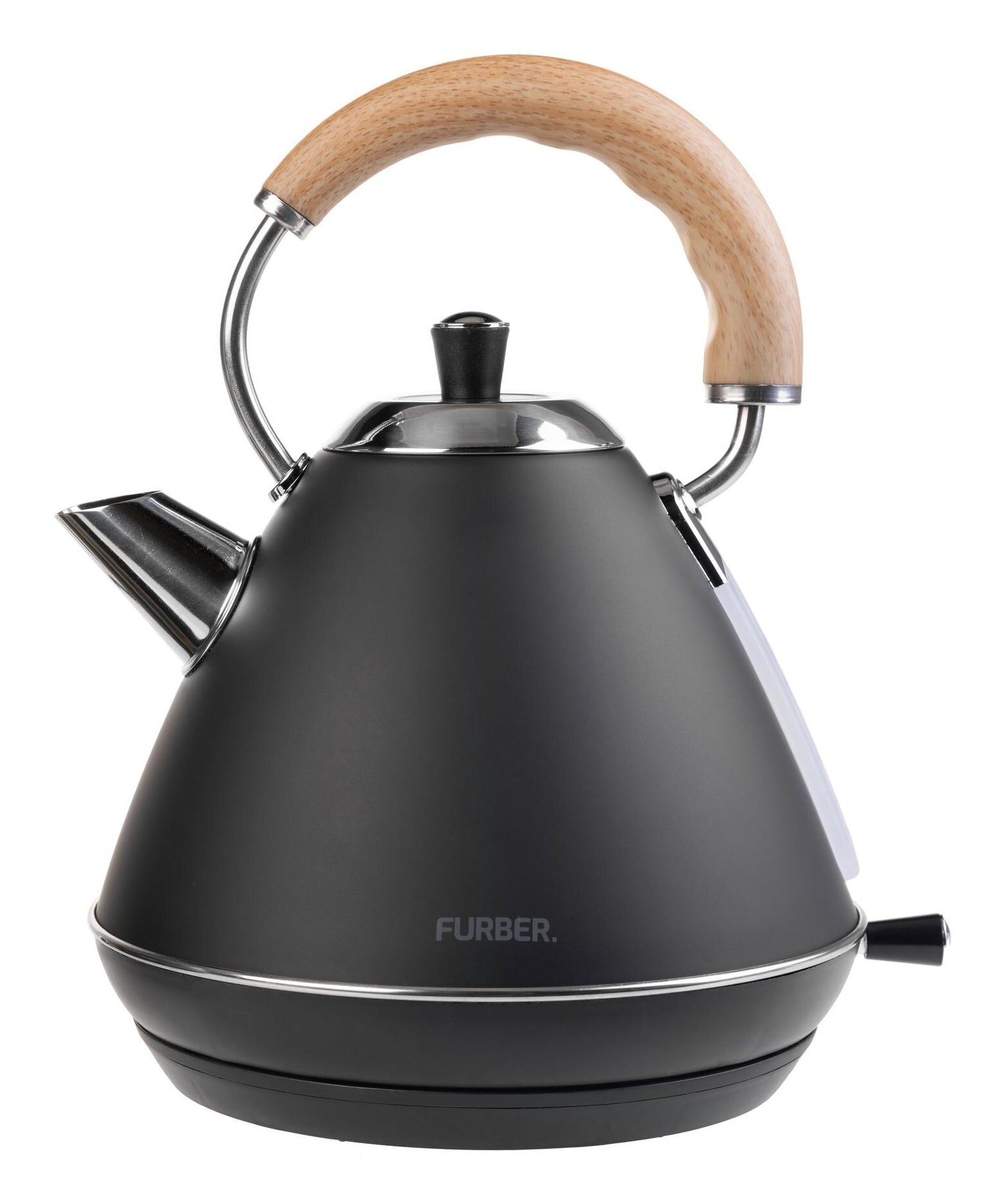 Furber. Furber Wasserkocher – 1,7 l, Edelstahl, Schwarz