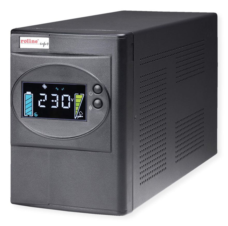 ROLINE LineSecure III 1500 USV 1,5 kVA/1200 W Line-Interaktiv – Tower – C13×8, Eingang IEC C14 – Schwarz