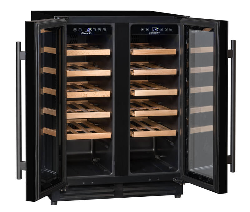 Climadiff Weinkühlschrank CBU40D1B – 120 l, 240 V, Kompressor, Energieeffizienzklasse F