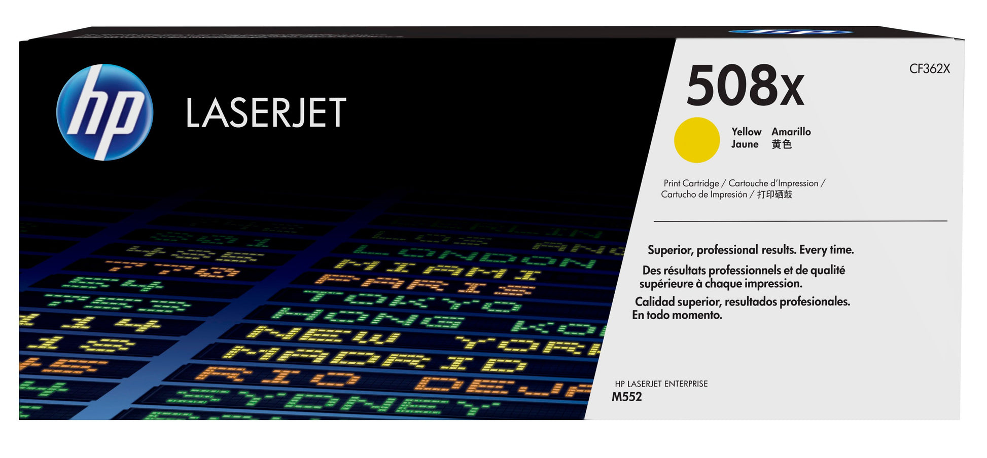 HP 508X CMYK Toner – Original XL –  (CMYK) – je 12'500/9'500 Seiten – für HP M577/M553/M552