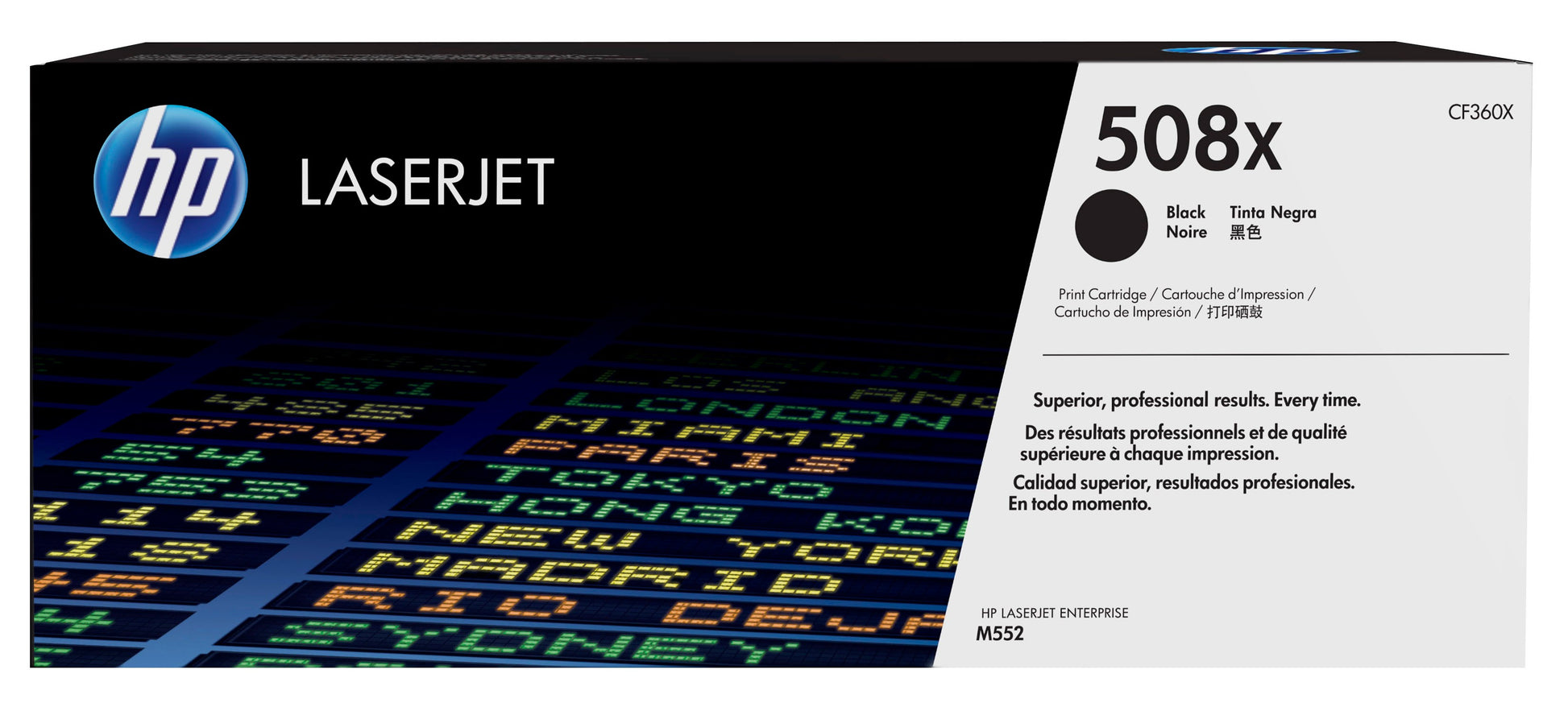 HP 508X CMYK Toner – Original XL –  (CMYK) – je 12'500/9'500 Seiten – für HP M577/M553/M552