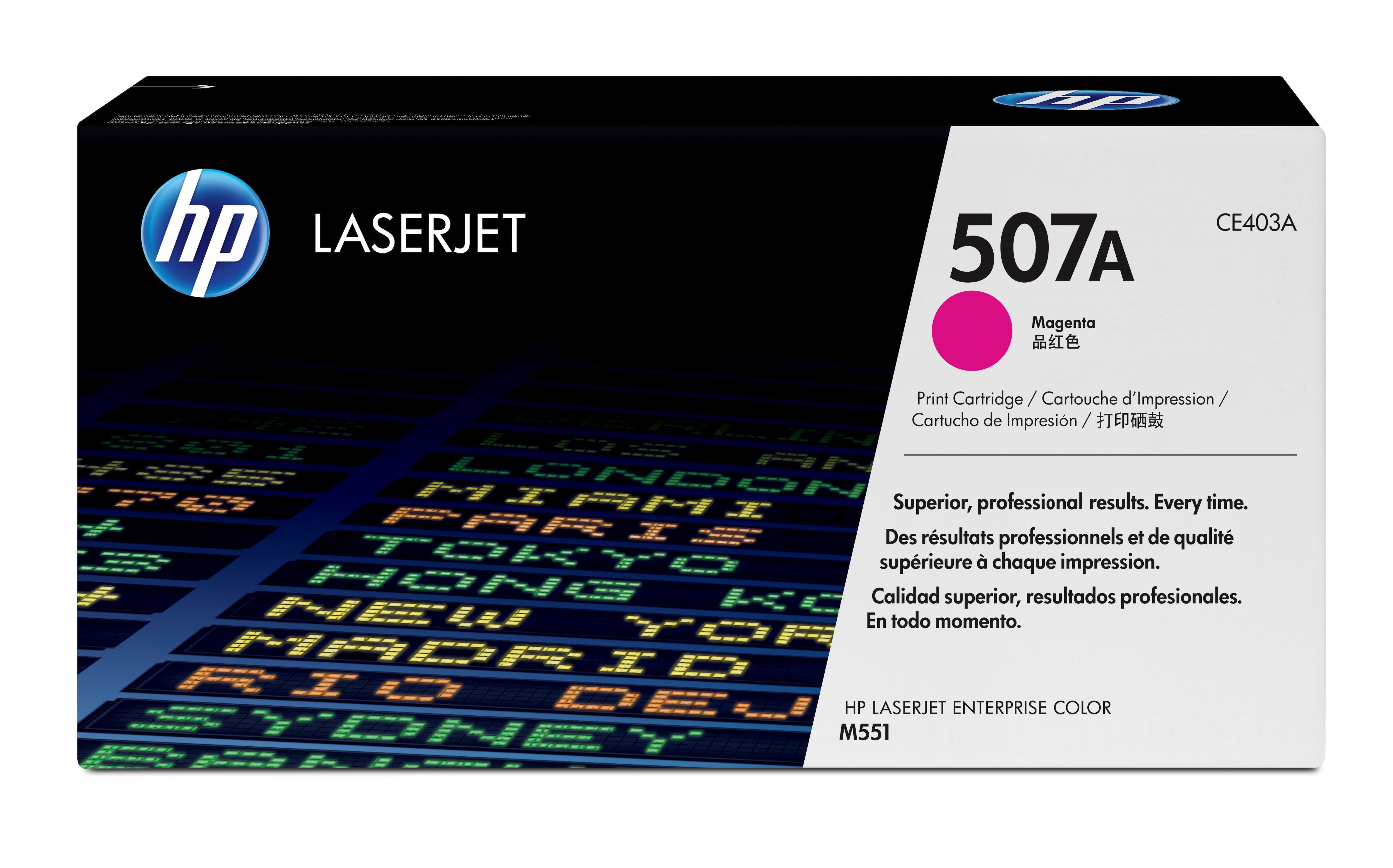 HP 507A CMYK Toner – Original –  – für HP LaserJet M575/M551/M570