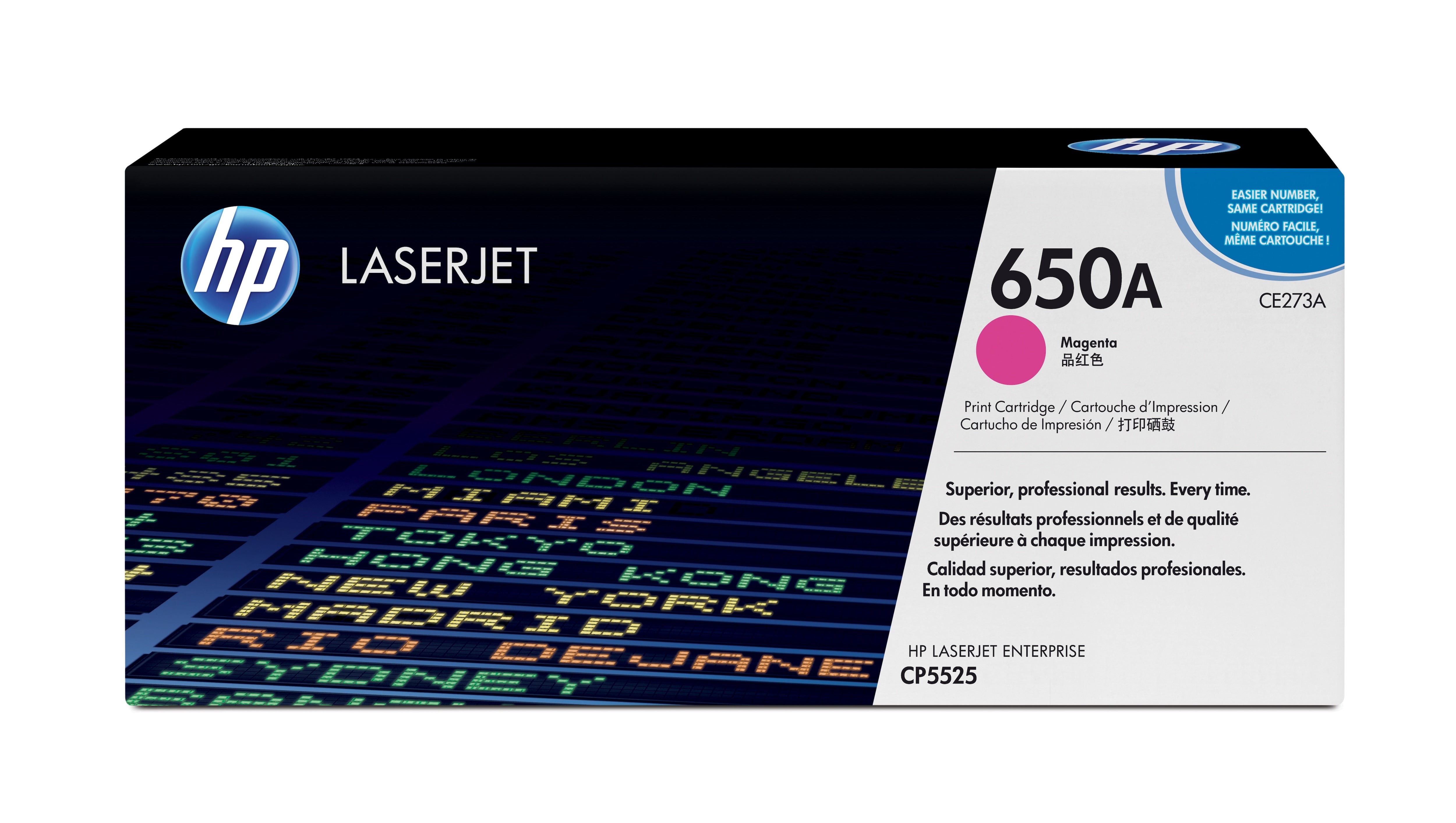 HP 650A CMYK Toner – Original –  (CMYK) – ca. 13’500/15’000 Seiten je – für HP M750/CP5525