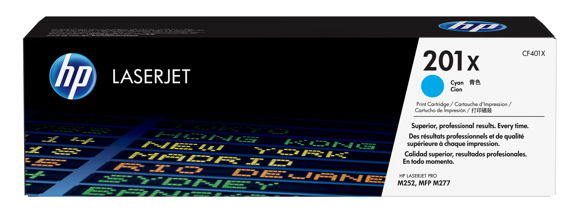 HP 201X CMYK Toner – Original XL –  (CMYK) – 2’800/2’300 Seiten – für HP Color LaserJet Pro M252/M277