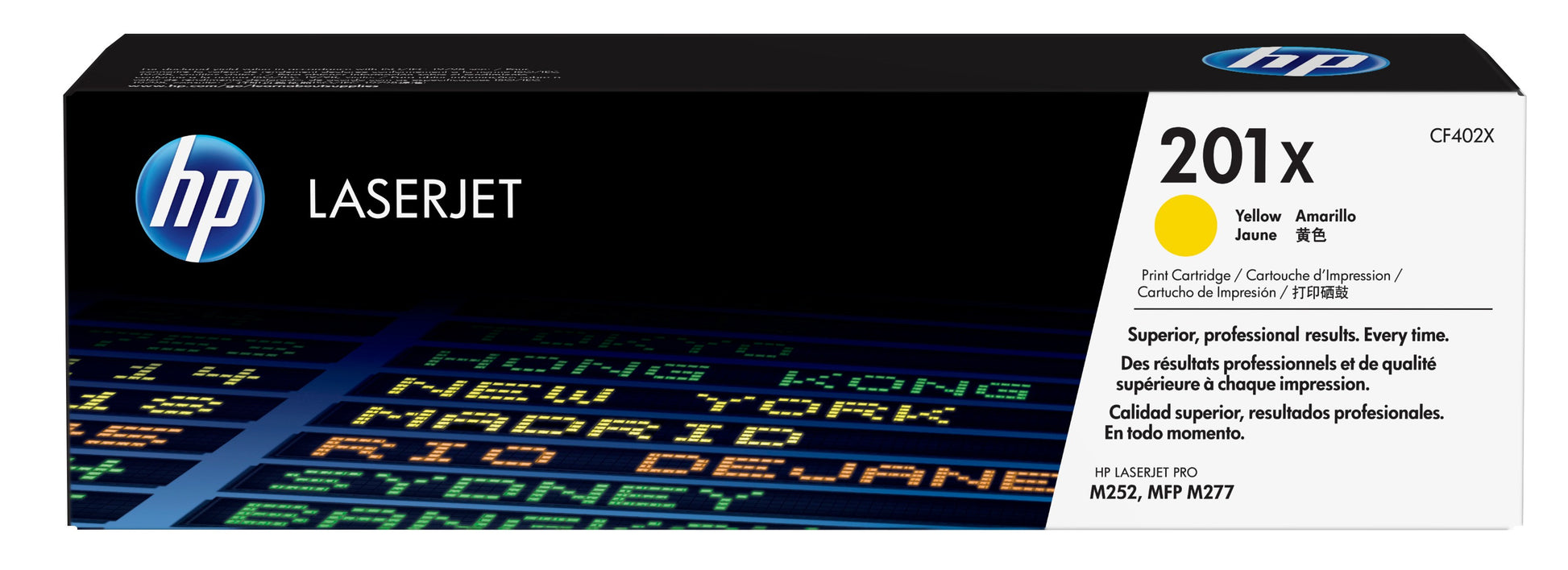 HP 201X CMYK Toner – Original XL –  (CMYK) – 2’800/2’300 Seiten – für HP Color LaserJet Pro M252/M277