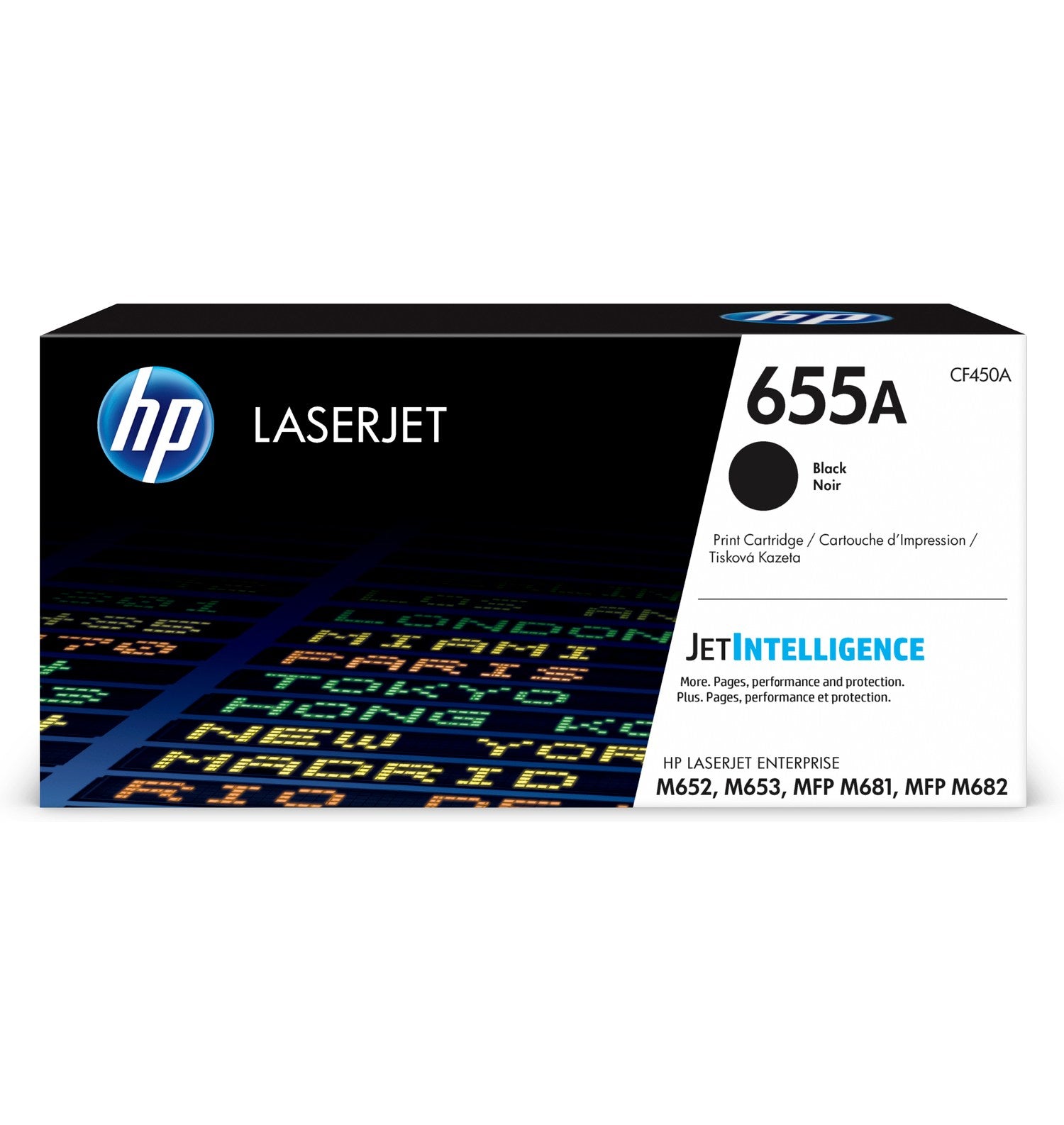 HP 655A CMYK Toner – Original –  (CMYK) – 12'500/10'500 Seiten – für HP M682/M681