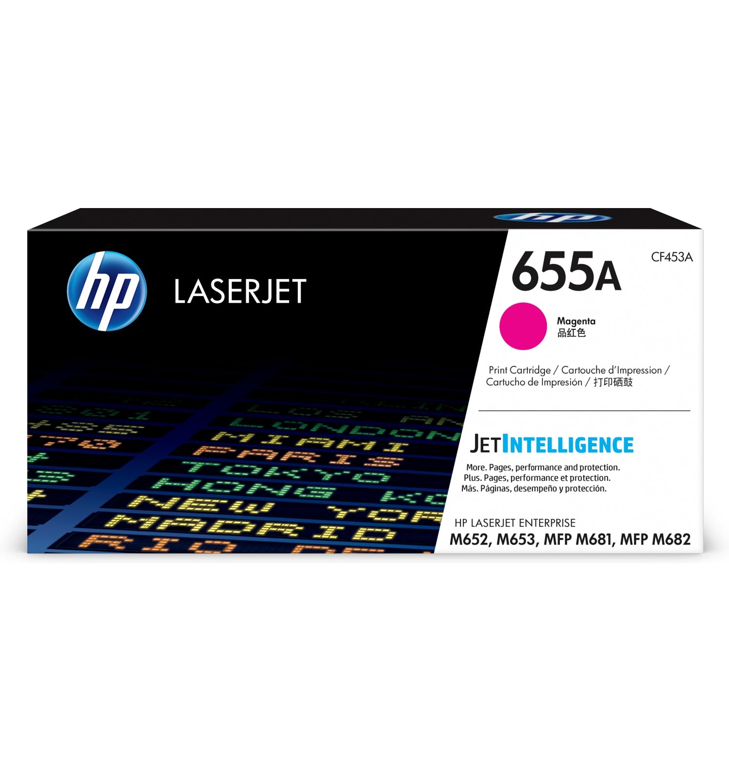 HP 655A CMYK Toner – Original –  (CMYK) – 12'500/10'500 Seiten – für HP M682/M681