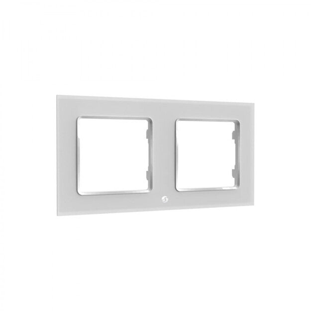 Shelly Zubehör – Abdeckrahmen, 2-fach, Weiss – für Shelly Wall Switches