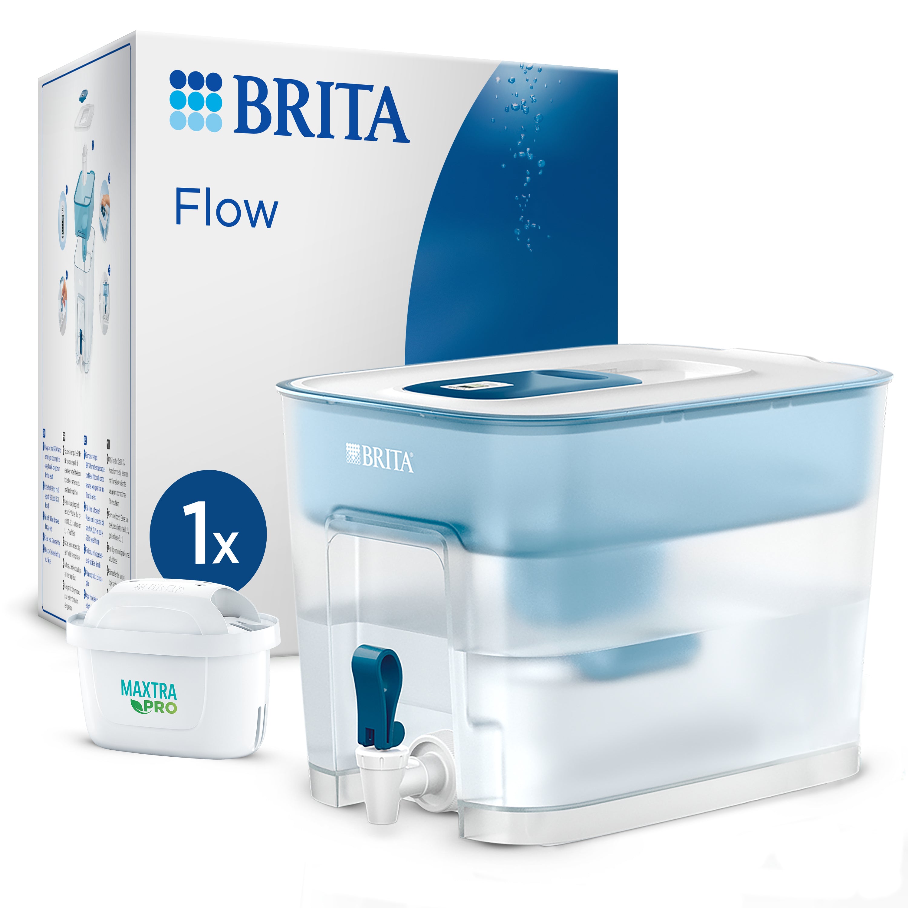 BRITA – Wasserfilter-Kanne 5,2 l, Filterwechselanzeige, Kunststoff, Hellblau