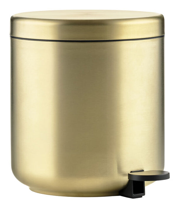 Zone Denmark Papierkorb – 4 l – Stahl, Gold – Ø 195 × H 220 mm