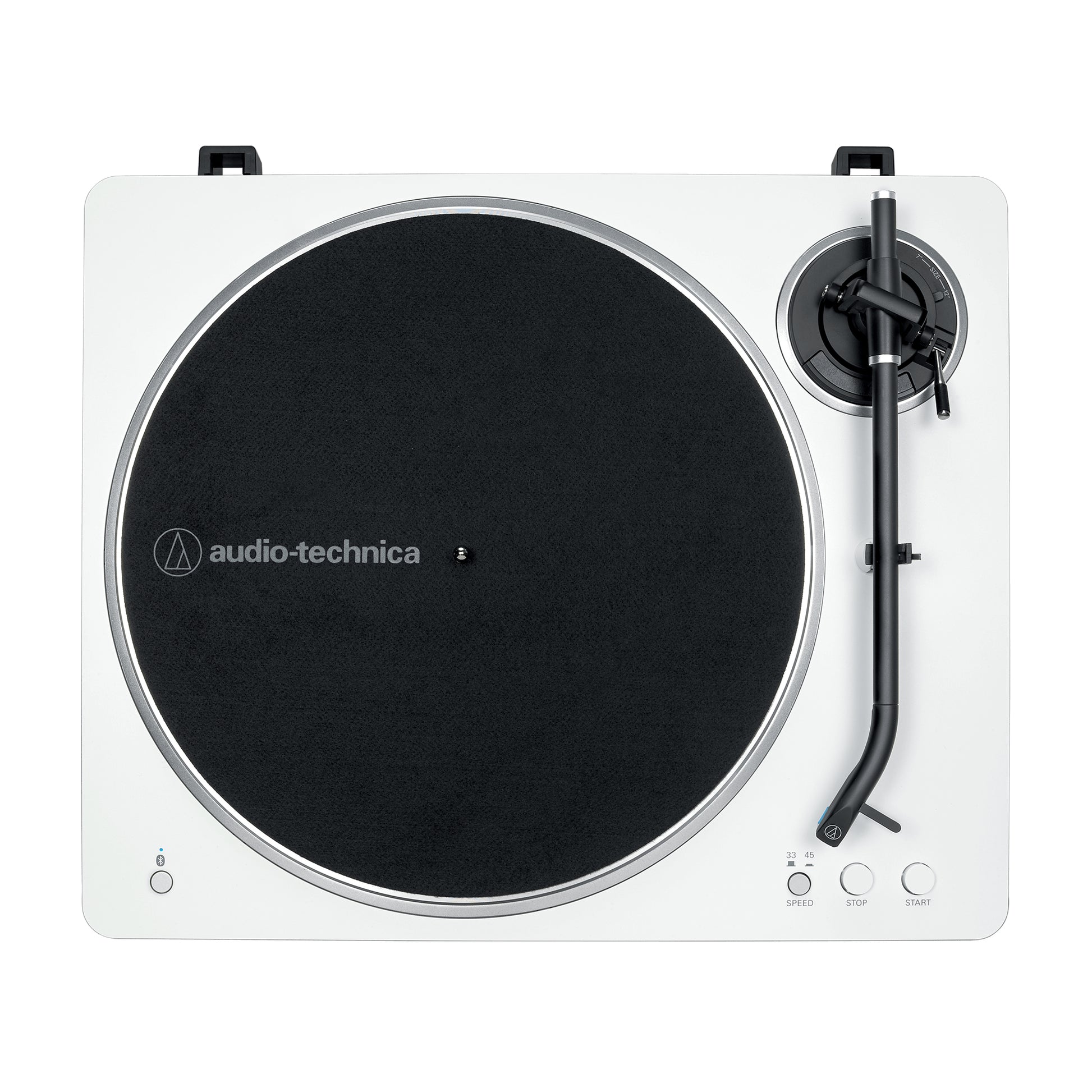 Audio-Technica AT-LP70XBTWS – Plattenspieler – Stationär – Riemenantrieb, Phono-Vorverstärker, 33⅓ U/min – Silber