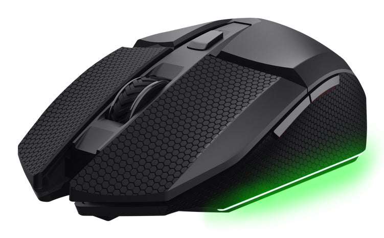 Trust GXT122 Felox+ – Gaming-Maus – Kabellos (Bluetooth/2,4 GHz), 10000 DPI, RGB-Beleuchtung, Rechts, Schwarz