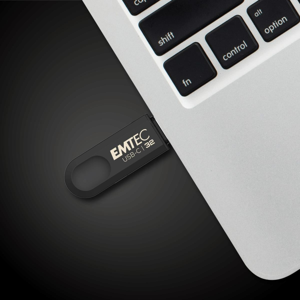 Emtec C280 USB-Stick – 32 GB, USB 3.2, Gehäuse aus 100% recyceltem Kunststoff; drehbarer Verschluss