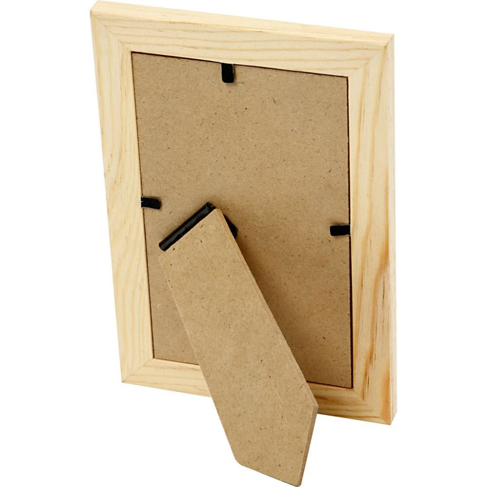 Creativ Company Bilderrahmen – für 6,8 × 11,8 cm – Holz & Glas, Natur