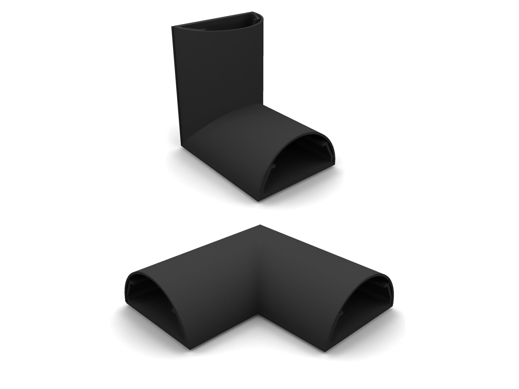 Multibrackets MUL1293 Kabelwinkel – 33 × 18 mm – ABS – Schwarz