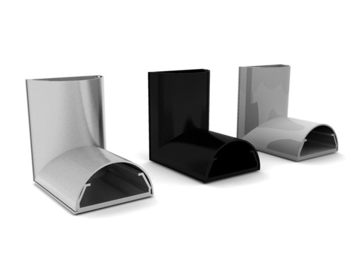Multibrackets MUL1293 Kabelwinkel – 33 × 18 mm – ABS – Schwarz