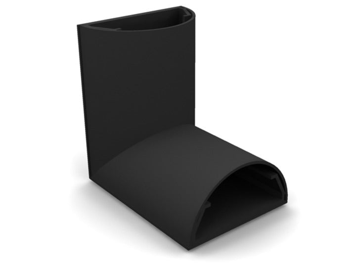Multibrackets MUL1293 Kabelwinkel – 33 × 18 mm – ABS – Schwarz