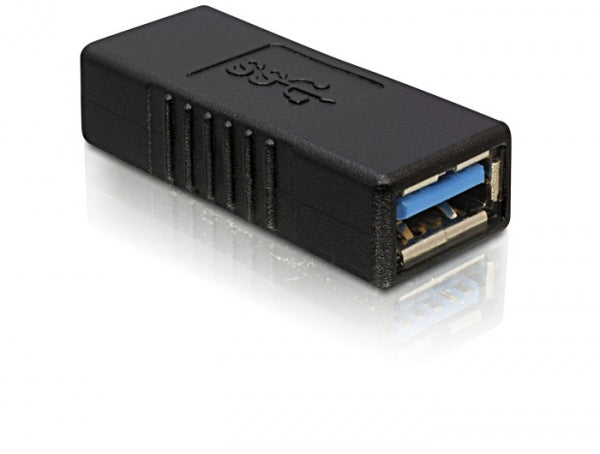 DeLOCK USB-Adapter USB-A auf USB-A (Buchse auf Buchse) – USB 3.2 Gen 1 (5 Gbit/s) – Schwarz