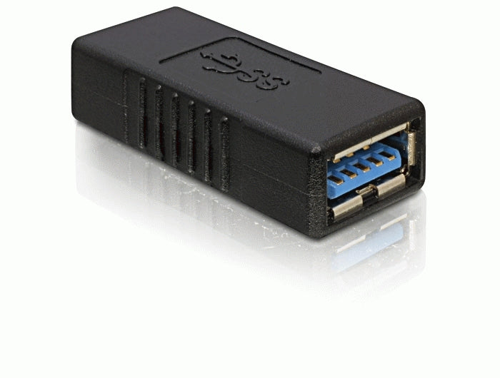 DeLOCK USB-Adapter USB-A auf USB-A (Buchse auf Buchse) – USB 3.2 Gen 1 (5 Gbit/s) – Schwarz