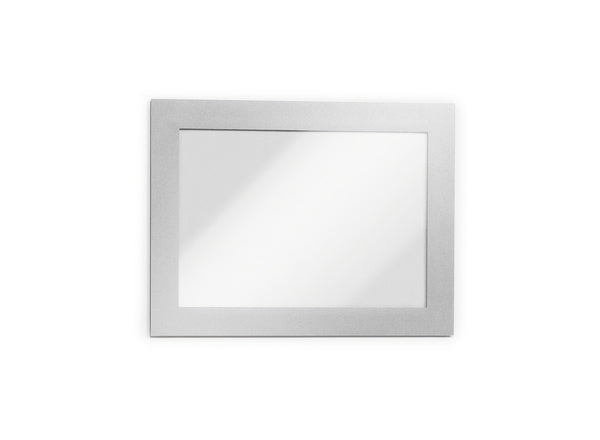 Durable Info-Rahmen Duraframe – 130 × 176 mm, silber, selbstklebend, wiederablösbar, für A6