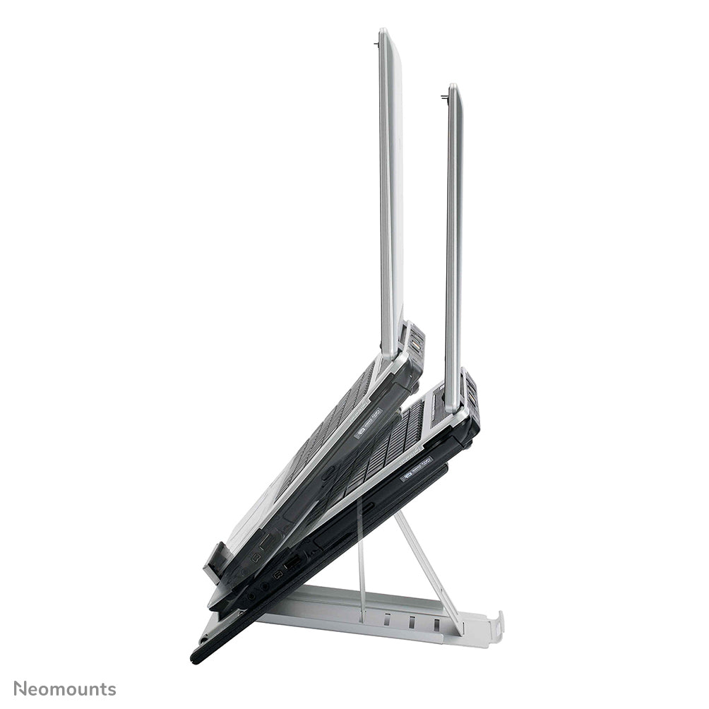 Neomounts Laptop-Ständer – bis 22"/5 kg, höhenverstellbar, neigbar – Silber