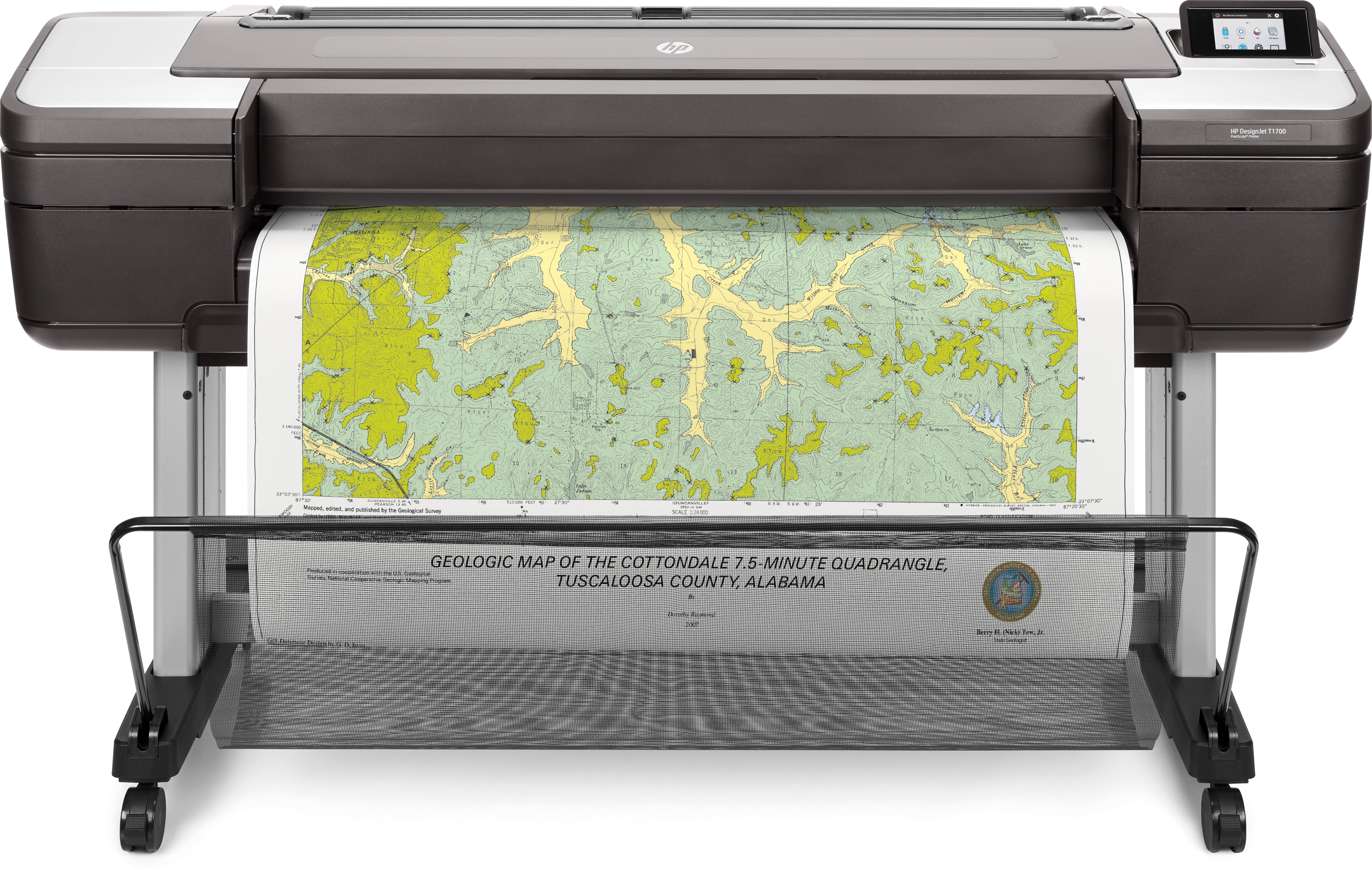 HP DesignJet T1700 – Grossformat-Plotter, 44" (1'118 mm), A0, LAN, Wi‑Fi Direct
