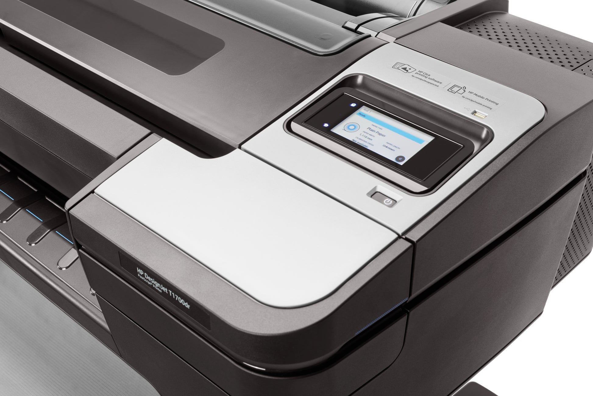 HP DesignJet T1700 dr – Grossformatdrucker 44", PostScript, Dual-Rolle