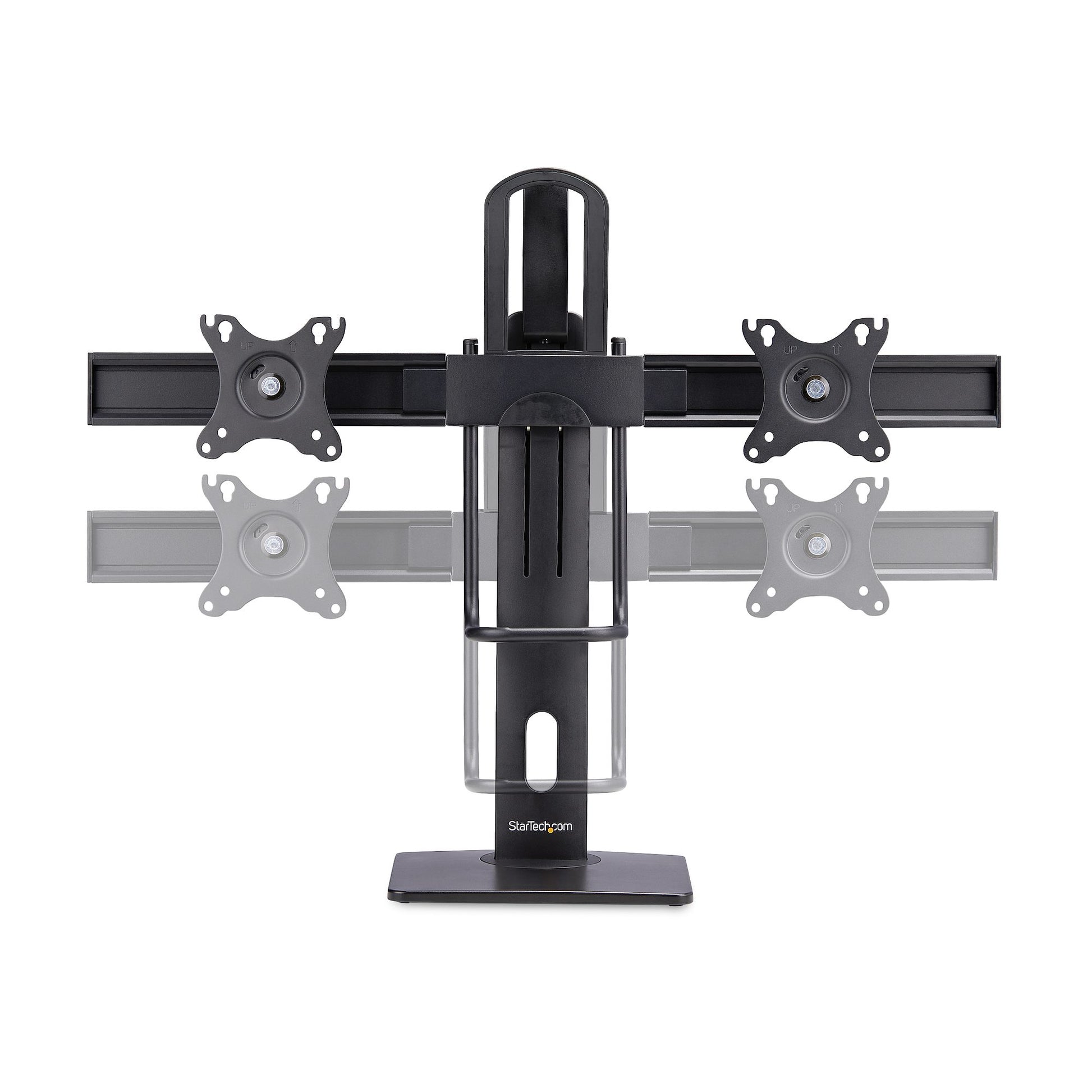 StarTech.com CROSSBAR – Monitorhalterung, Dual, Standfuss, bis 27"