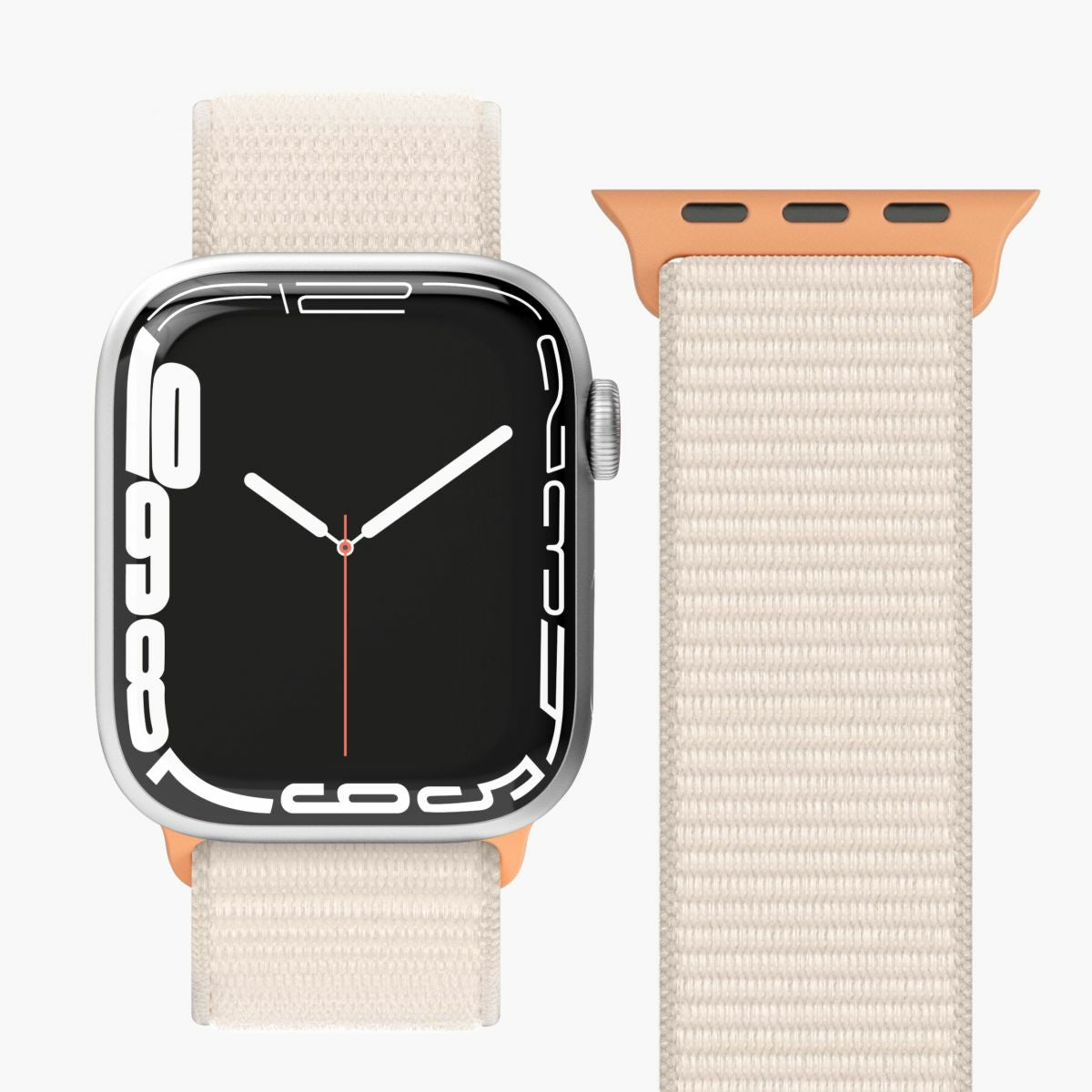 Vonmählen Fitness Loop 2 – Armband – für Apple Watch (diverse Grössen), Creme, Nylon