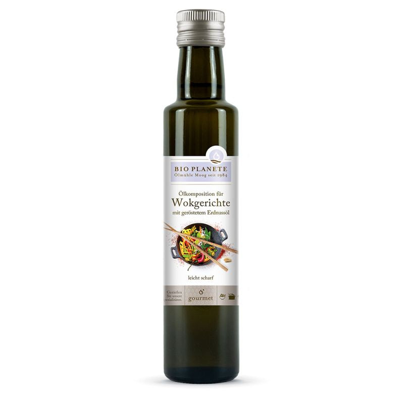 BIO PLANÈTE Woköl mit geröstetem Erdnussöl, Bio – 250 ml