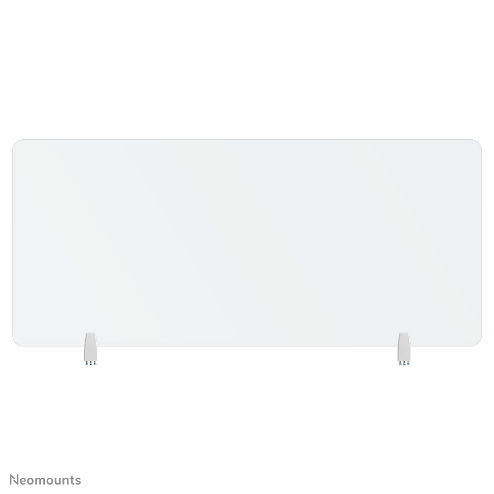 Neomounts Hygieneschutzschild – 1'580 × 650 mm, Gehärtetes Glas, Transparent, für Tischplatten 0–25 mm