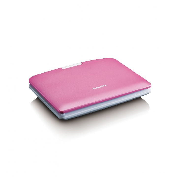 Lenco DVP-910PK – 8,9" Tragbarer DVD-Player, TFT 16:9, 90 min Akku, USB – Pink