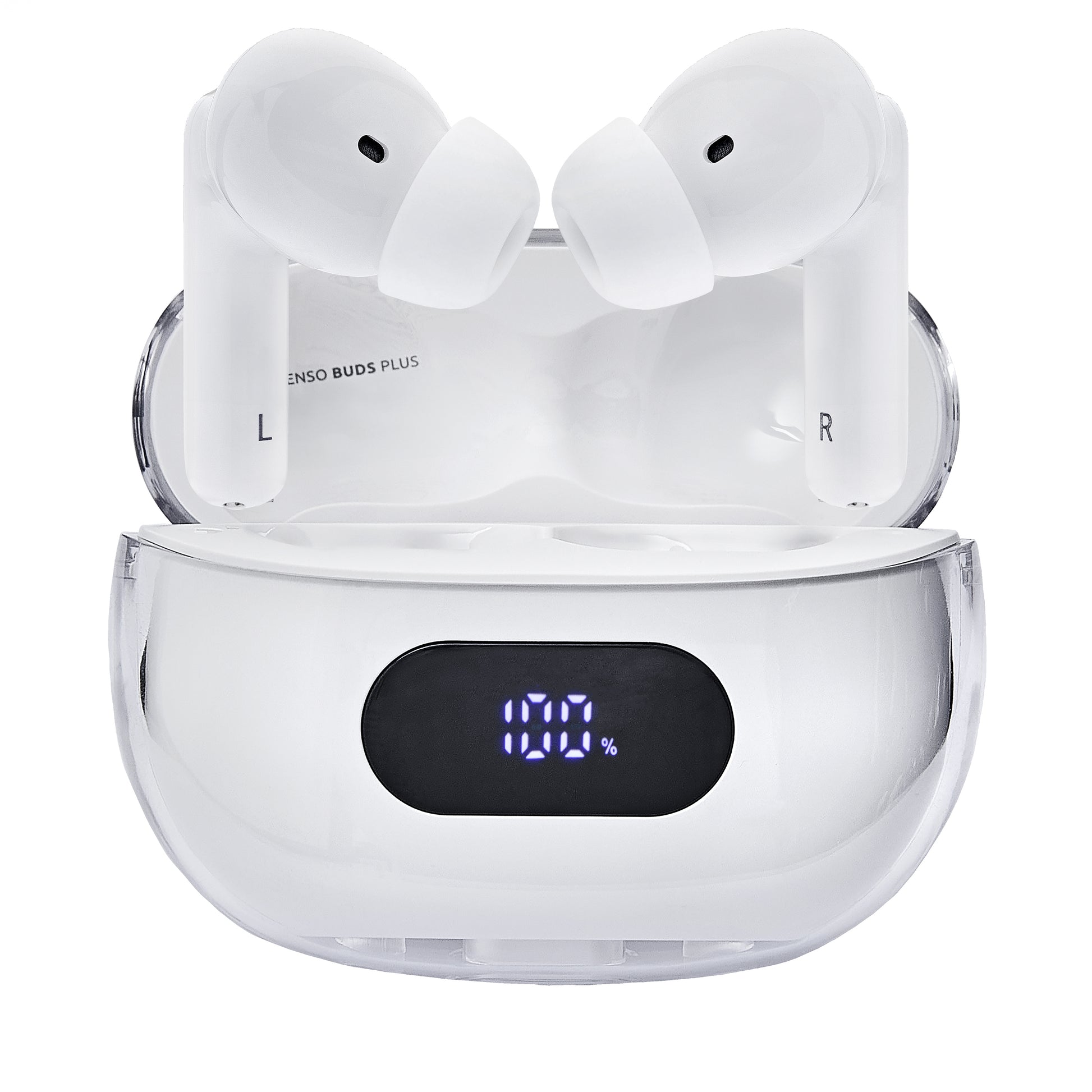Intenso Buds Plus T312AE TWS In-Ear – ANC, mit Ladecase, Weiss, BT 5.4