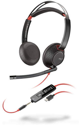 Poly Blackwire 5220 C5220 – Duo Headset – USB-C – schwarz