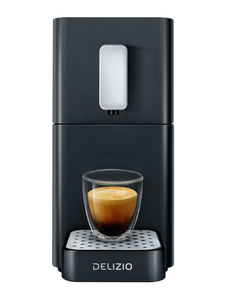 Delizio Carina Kapselmaschine – für Delizio-Kapseln, 19 bar, 0,9 l, Schwarz