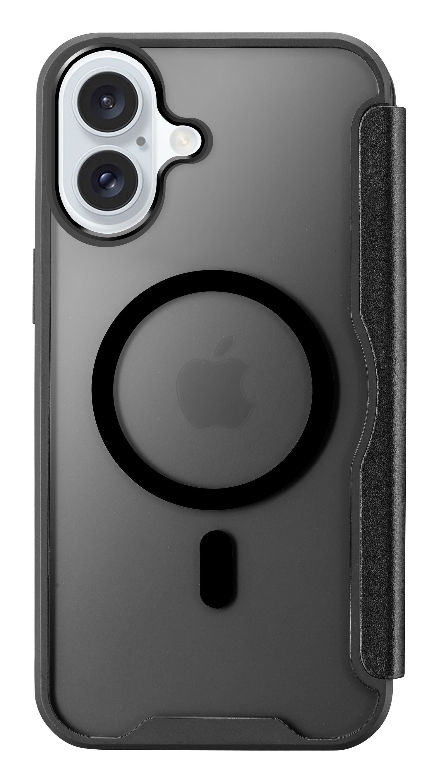 Cellularline Daily Mag Wallethülle – für Apple iPhone 16, MagSafe, 2 Kartenfächer, PU, Schwarz