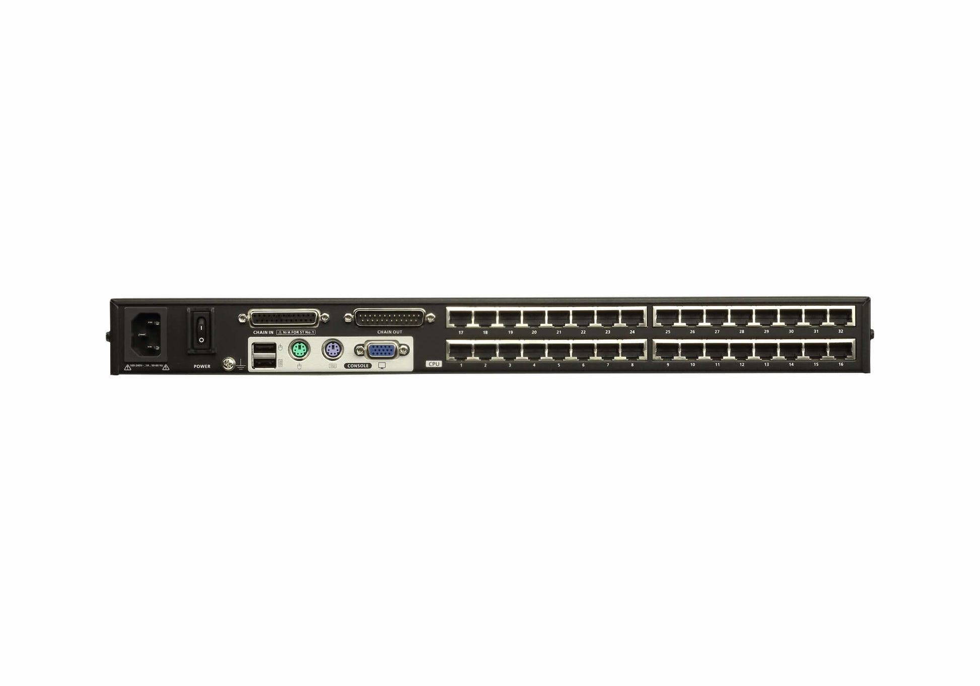 ATEN KH1532A KVM-Switch – VGA, 2× USB-A, 32× RJ45, für PC/Mac/Sun