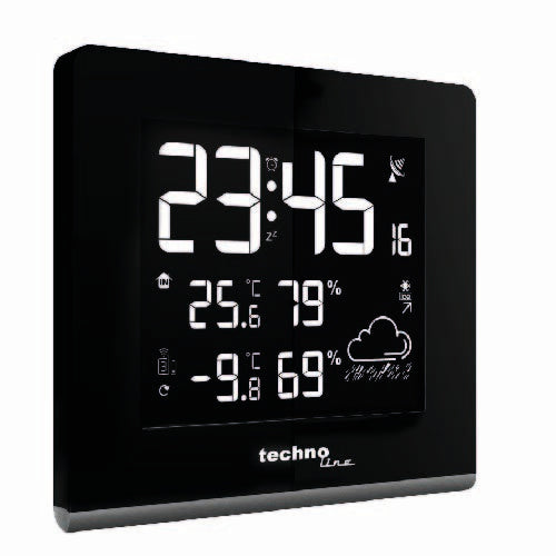 Technoline WS9065 – Wetterstation, 433 MHz (Funk), innen/aussen, Hygrometer & Thermometer, inkl. Aussensensor