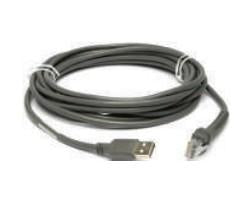 Zebra USB-Kabel – CBA-U30-S15ZBR – USB-A auf USB-A, männlich/männlich – für DS7708 – schwarz