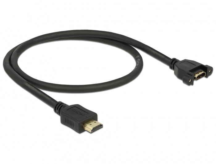 DeLOCK HDMI Verlängerungskabel HDMI 1.4 4K 30 Hz – 0,5 m – Ethernet