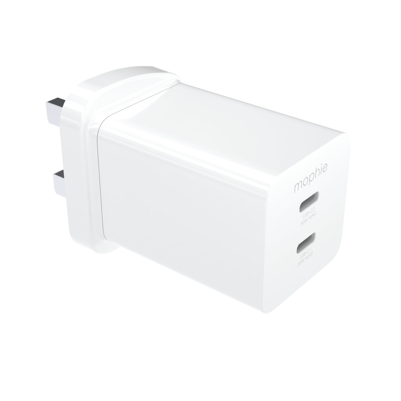 mophie Netzteil (UK) – 50 W, 2× USB-C, PD