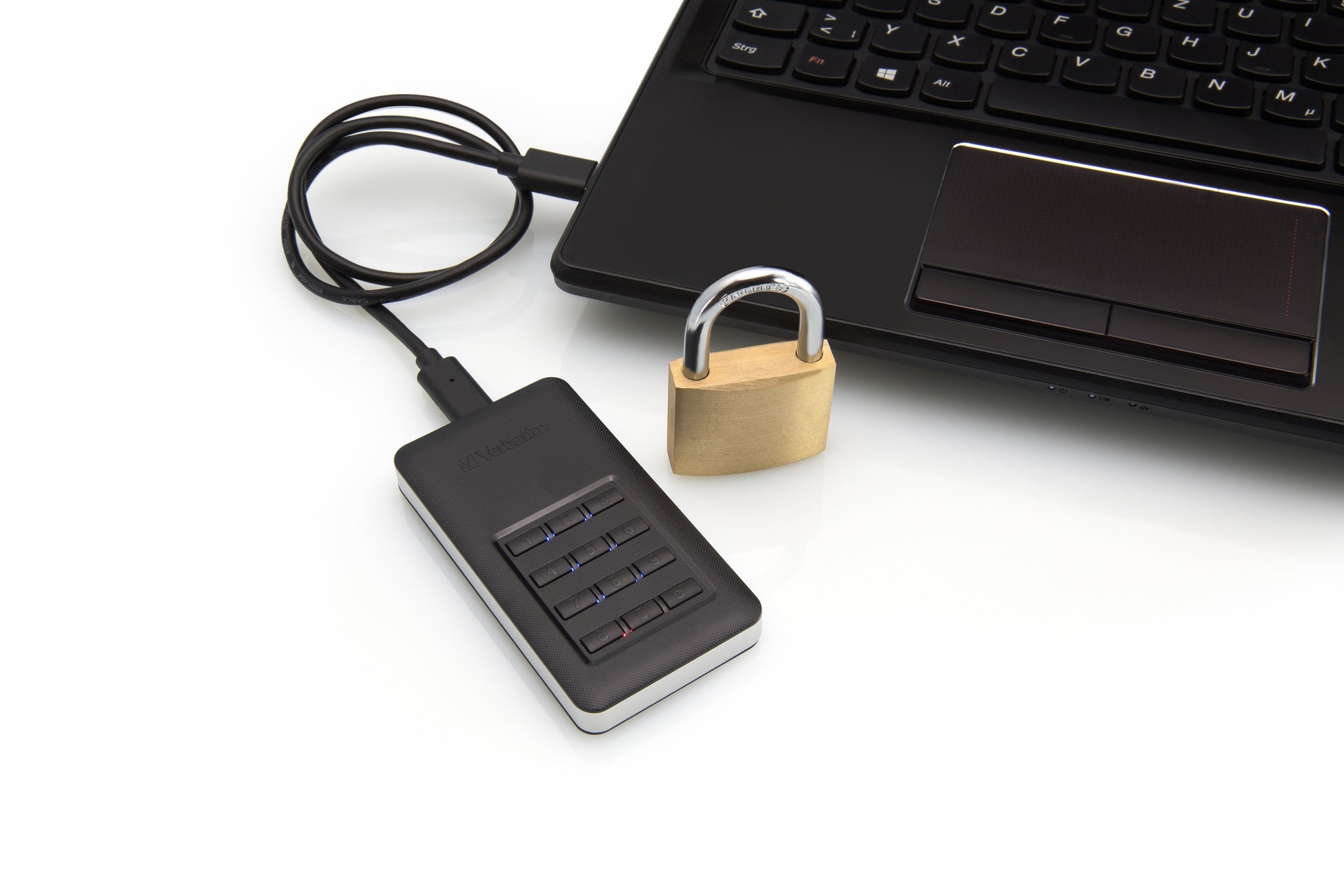 Verbatim Speichergerät – 256 GB, USB 3.0, Kennwortschutz (bis 12 Stellen)