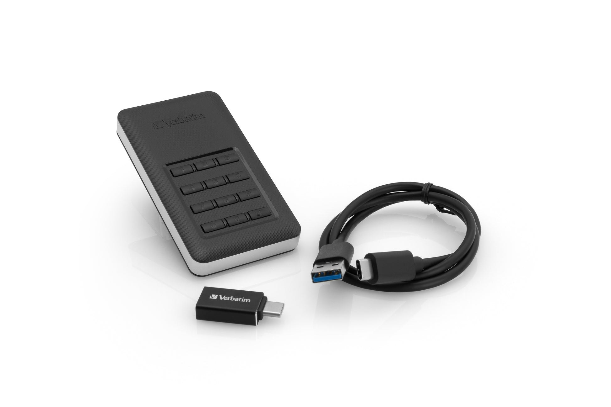 Verbatim Speichergerät – 256 GB, USB 3.0, Kennwortschutz (bis 12 Stellen)