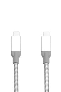Verbatim USB-C auf USB-C Kabel – USB 3.2 Gen 2 (10 Gbit/s) – 0,3 m – Nylon/PVC – Silber