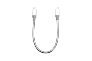 Verbatim USB-C auf USB-C Kabel – USB 3.2 Gen 2 (10 Gbit/s) – 0,3 m – Nylon/PVC – Silber