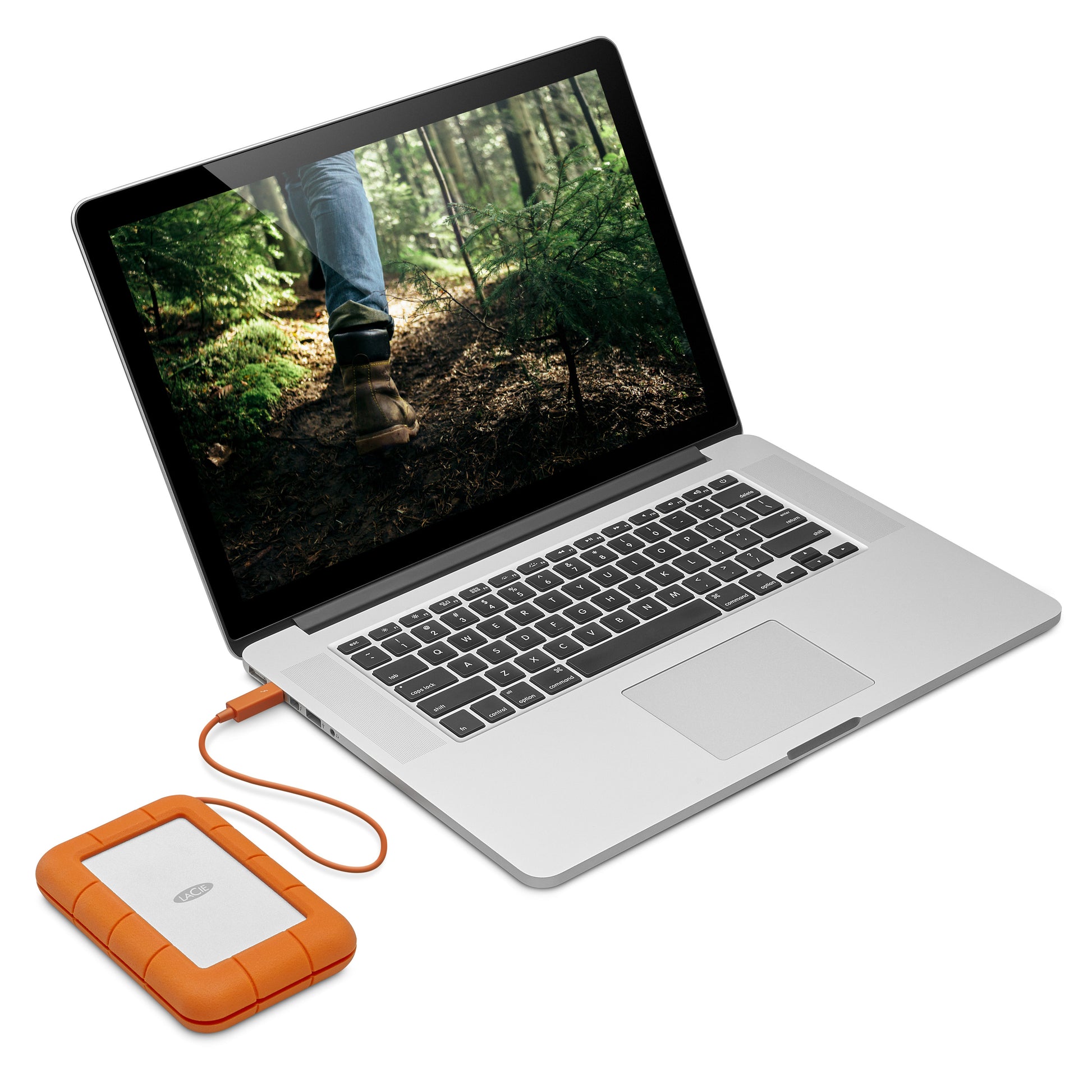 LaCie Robustes Sicherspeichergerät – 2 TB, USB-C, USB 3.0, Thunderbolt 3, 2,5"