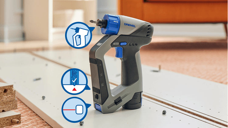 Dremel Blueprint 3-in-1 Akku-Bohrschrauber, bürstenlos – 12 V – 15,8 mm – 2 Ah & Ladegerät – Dremel 12 V