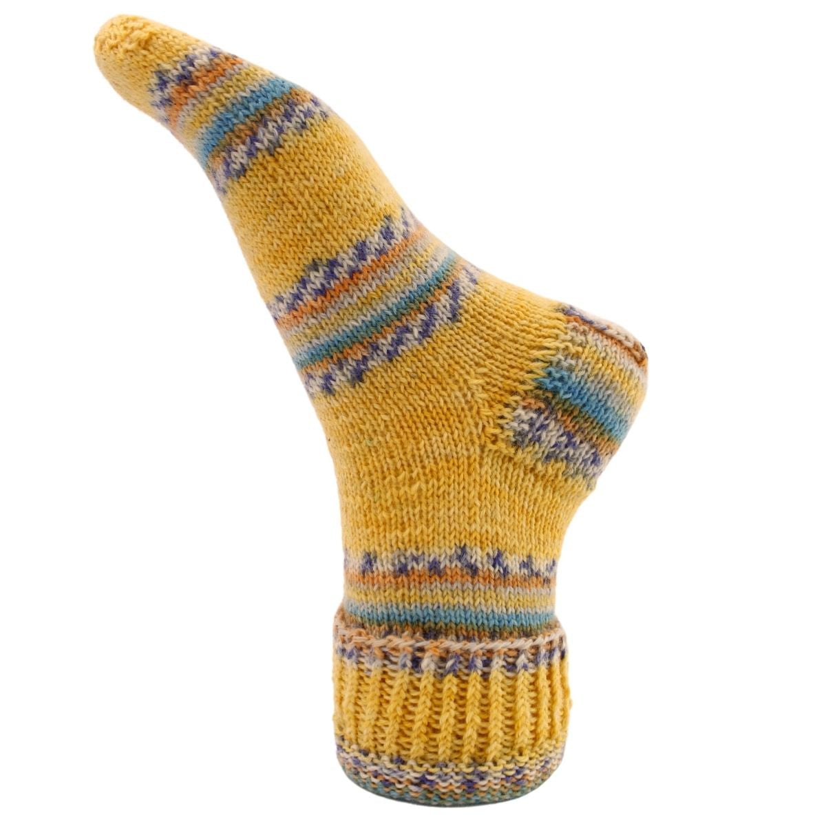 myBoshi mysocks Merino Garn Gelb – 100 g, 420 m, Nadel 3 mm, 75% Schurwolle/25% Polyamid, 1 Stk.