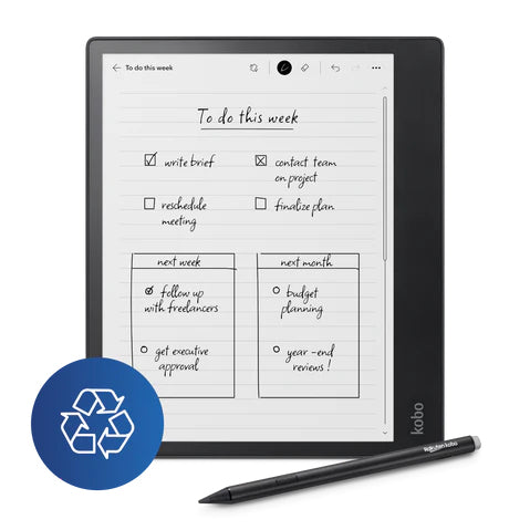 Rakuten Kobo Kobo Elipsa 2E – 10,3" E-Ink Carta 1200, Schwarz